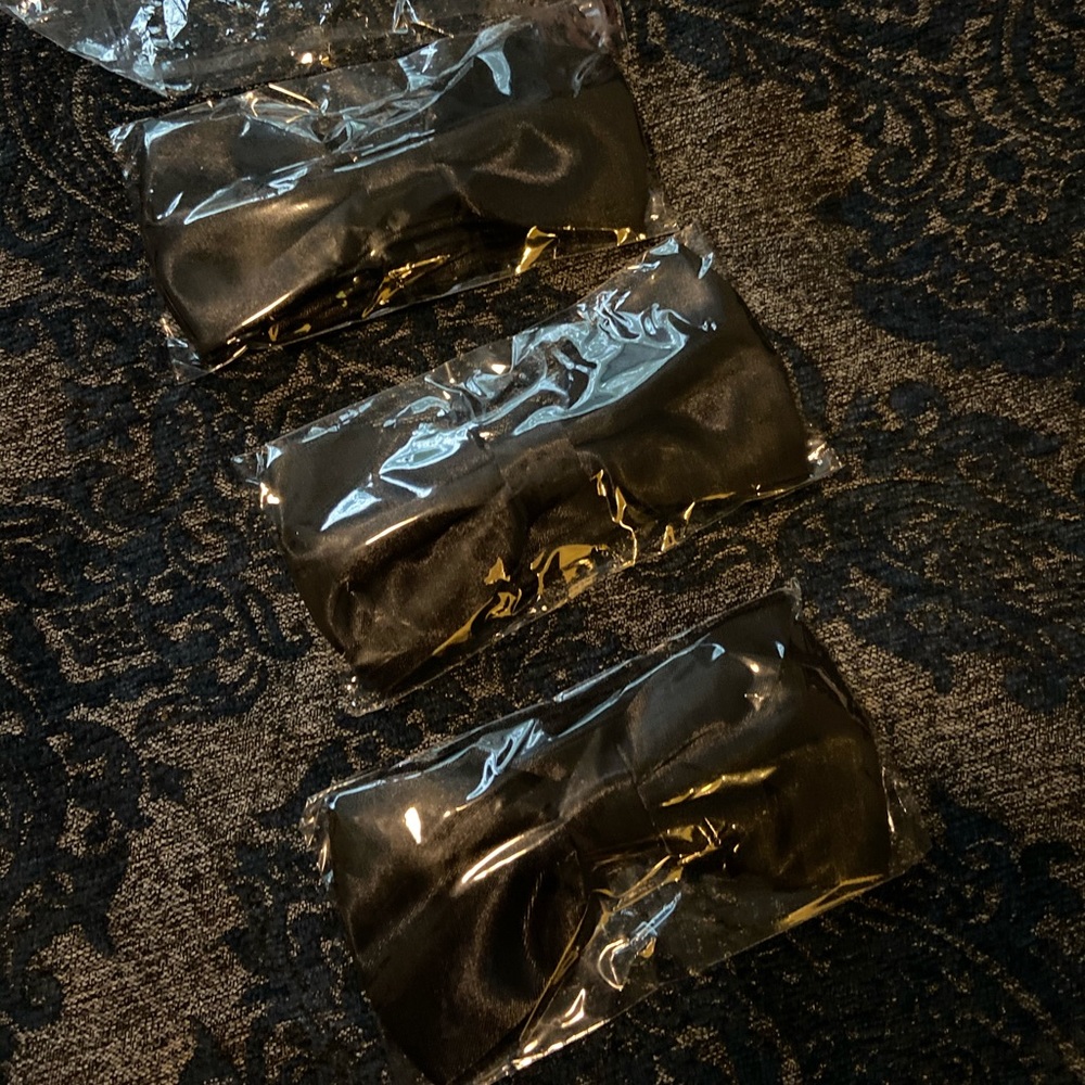 Black Bow Ties - Set of 3